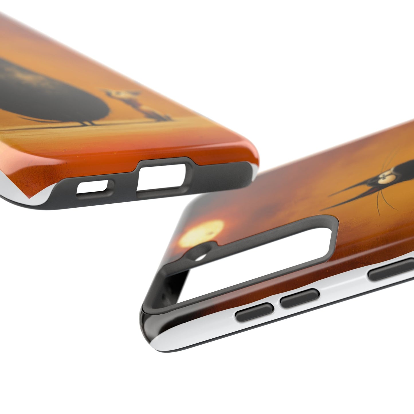 Whimsical Tough Phone Cases - Cat & Dog Design