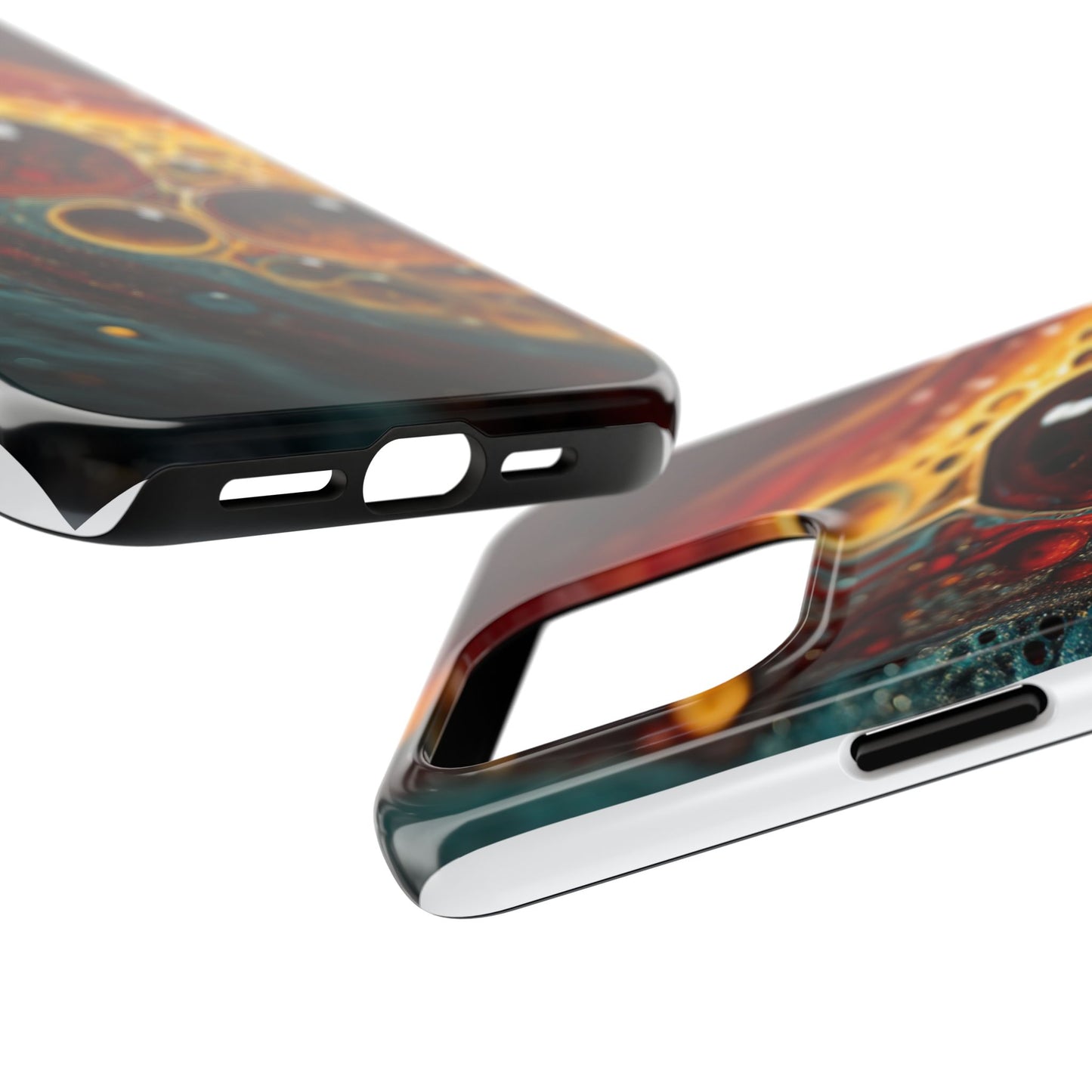 Vibrant Abstract Tough Phone Case - Unique Art for Stylish Protection