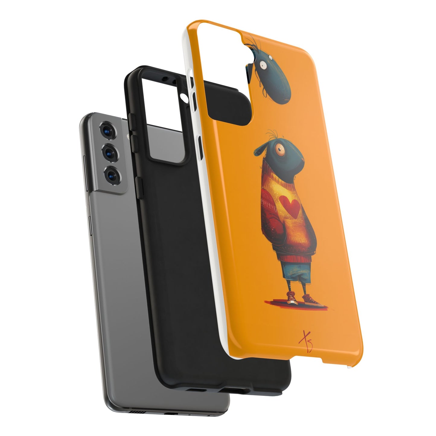 Cute Cartoon Tough Phone Case - Whimsical Sheep Design