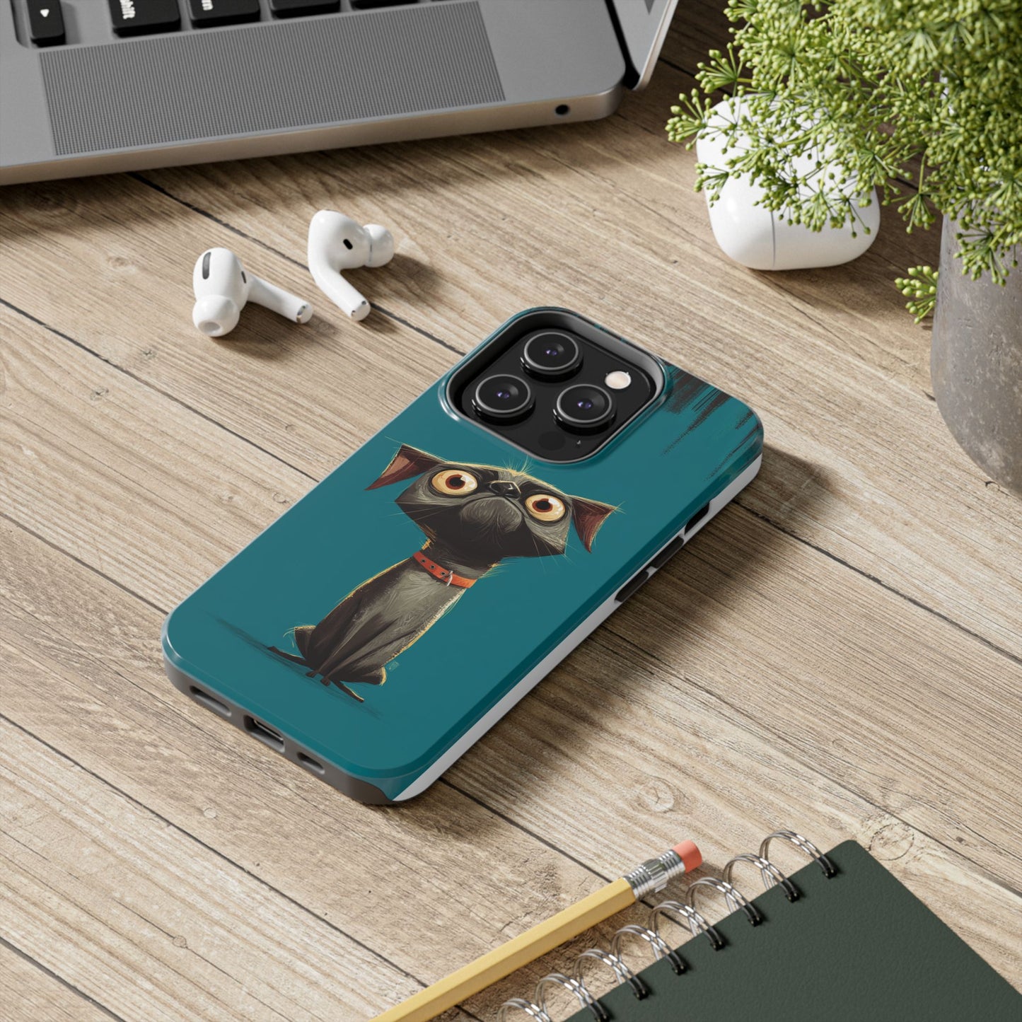 Cute Dog Tough Phone Case - Durable Protection for Pet Lovers