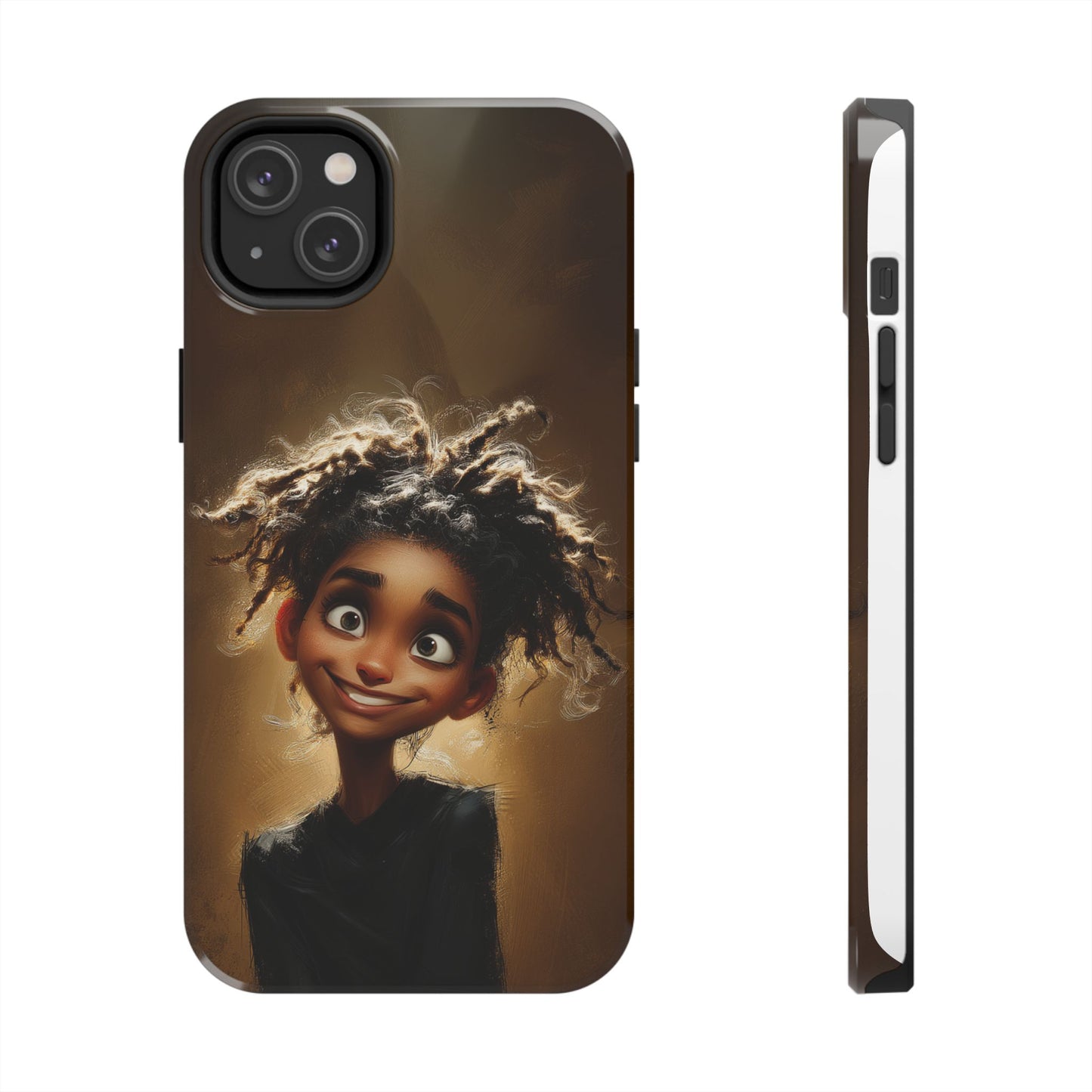 Whimsical Tough Phone Case with Playful Character Design
