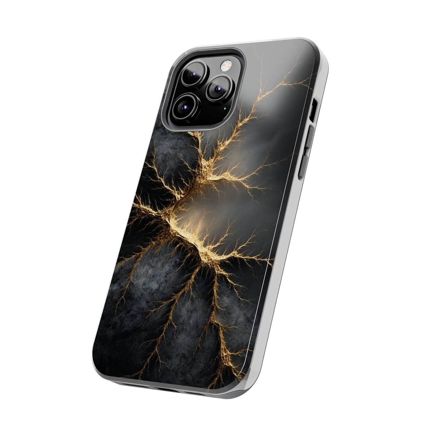 Electric Lightning Tough Phone Case - Durable Protection with Striking Design