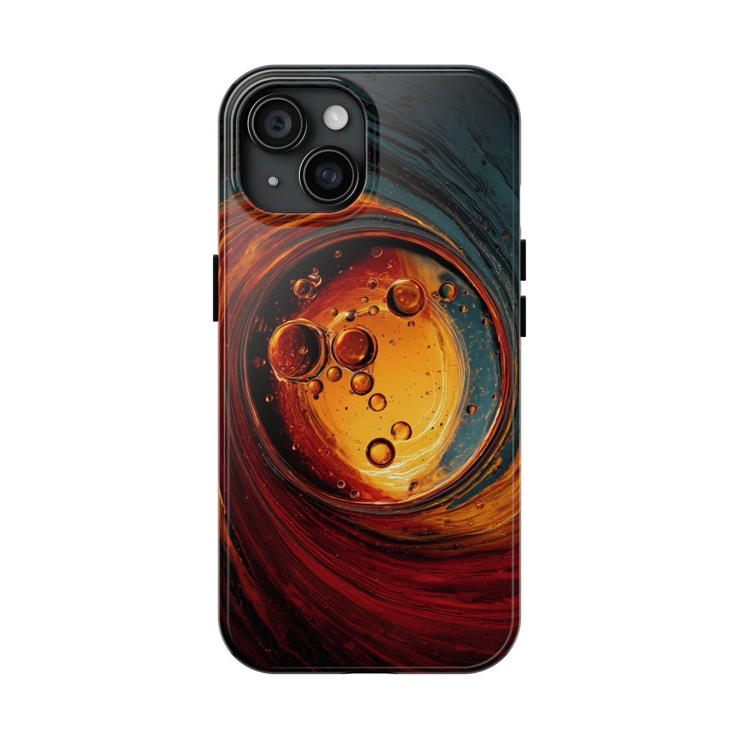 Vibrant Abstract Phone Case with Bubble Design - Tough & Stylish