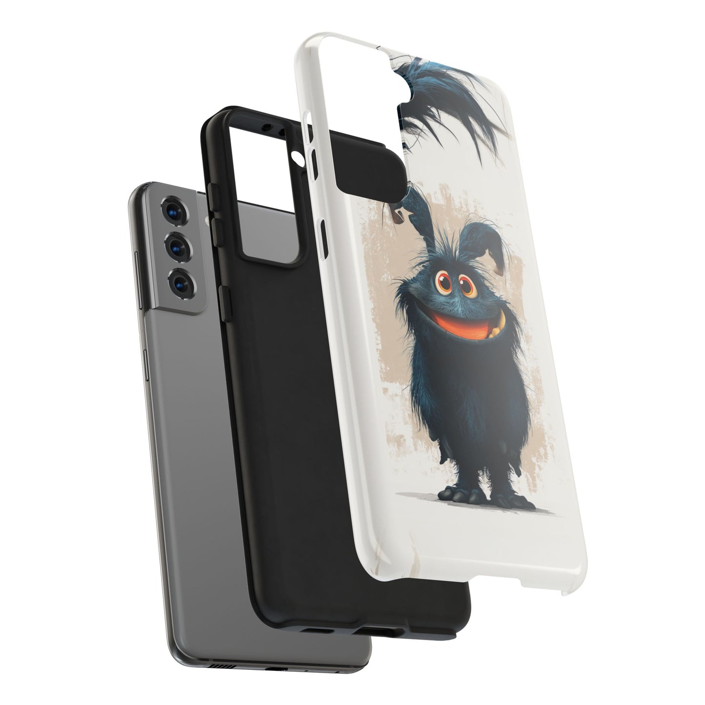 Whimsical Monster Tough Phone Case - Durable Protection for Fun-Loving Individuals