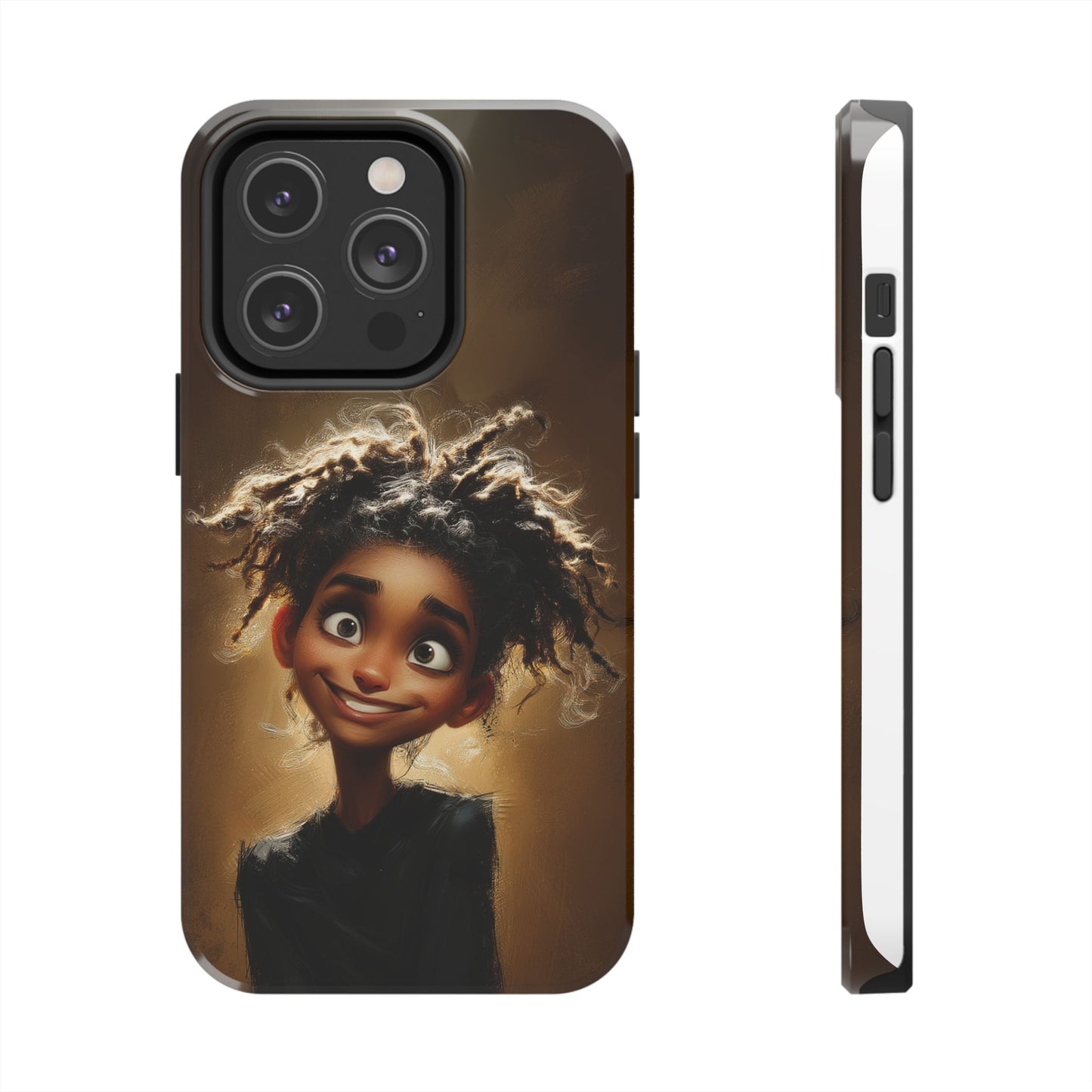 Whimsical Tough Phone Case with Playful Character Design