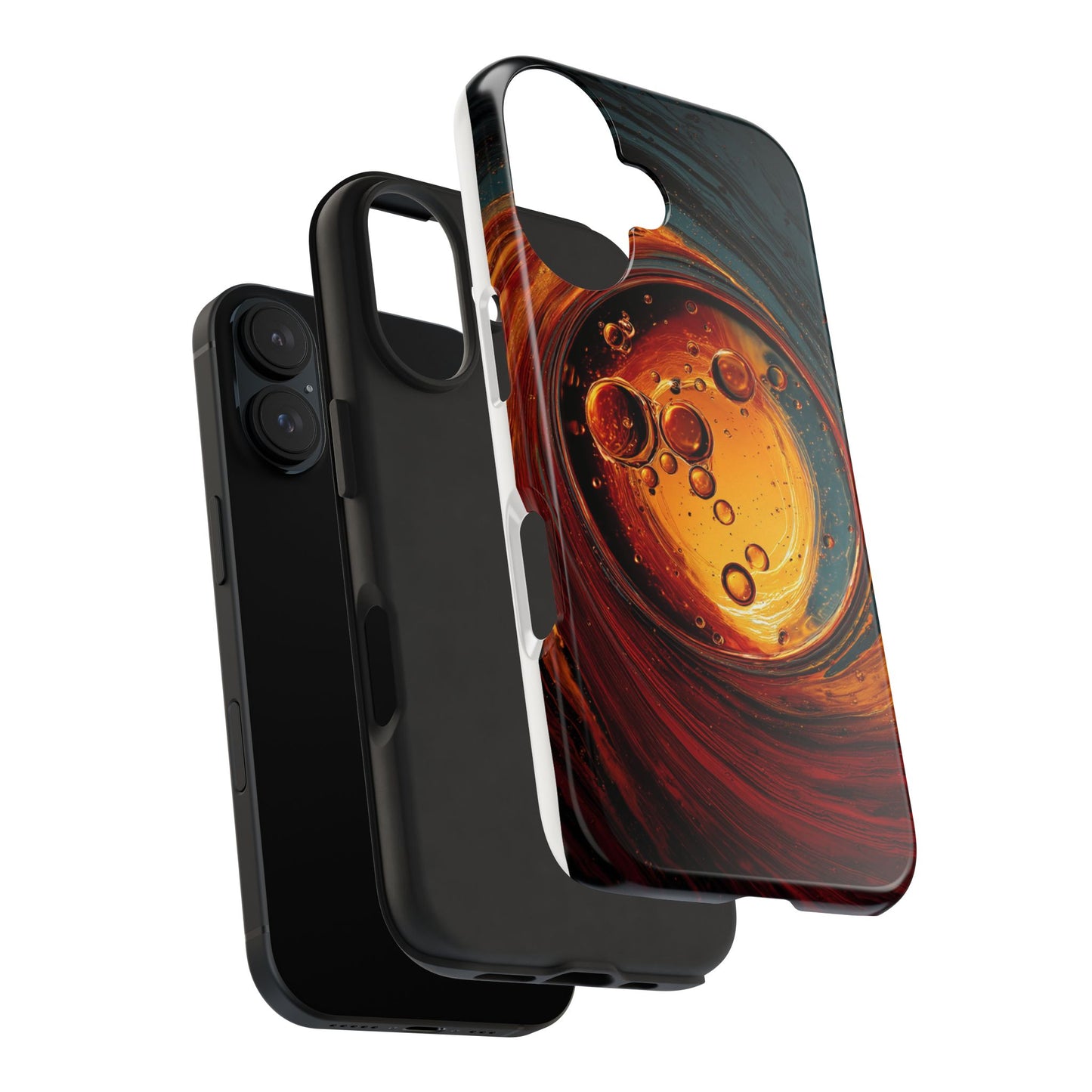 Vibrant Abstract Phone Case with Bubble Design - Tough & Stylish