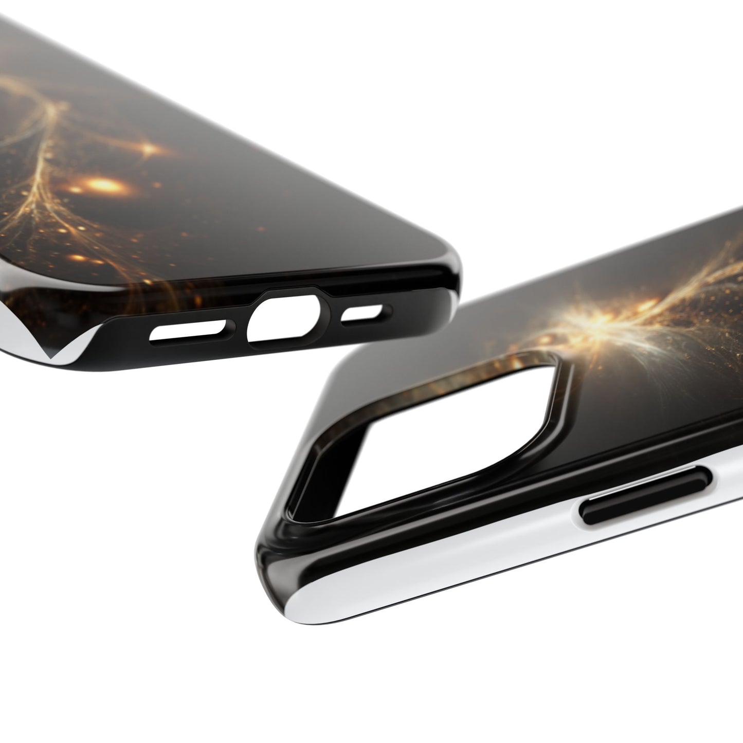 Cosmic Glow Tough Phone Case - Galaxy Design for Sci-Fi Lovers