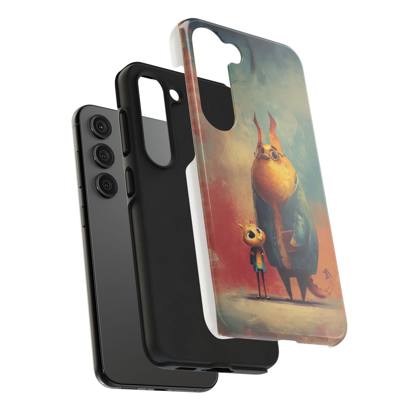 Animal Art Tough Phone Cases, Cute Character Phone Protector, Unique Cartoon Phone Cover, Fun Gift for Kids, Birthday or Holiday Present