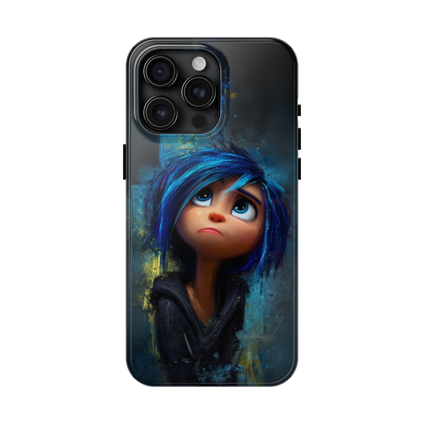 Unique Artsy Tough Phone Case – Emotional Abstract Design for Creative Souls