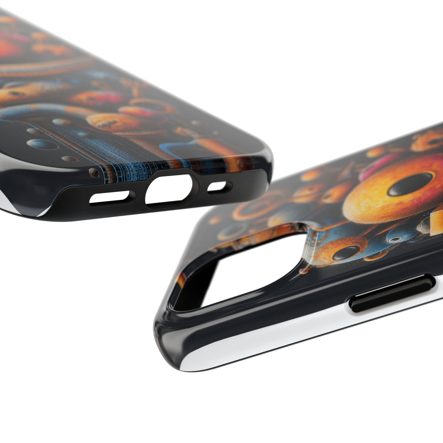 Unique Tough Phone Case with Abstract Art Design