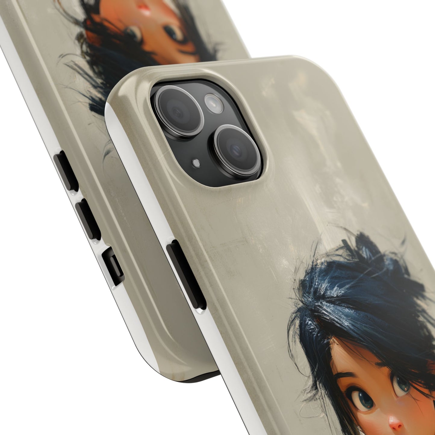 Artistic Tough Phone Case – Unique Portrait Design for Creatives