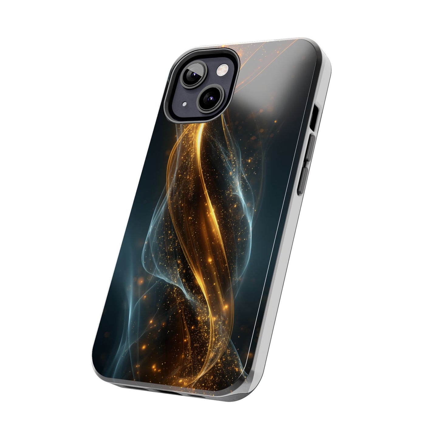 Stylish Tough Phone Case with Elegant Swirl Design