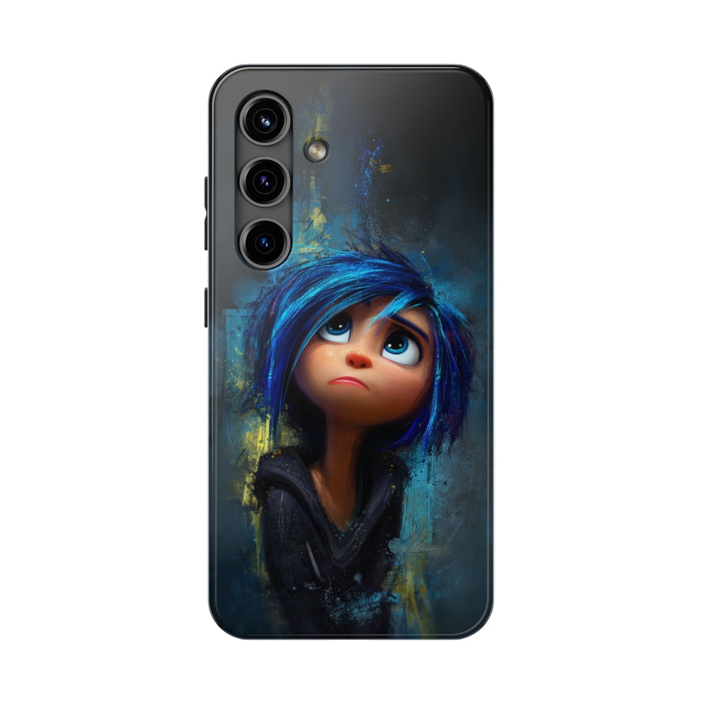 Unique Artsy Tough Phone Case – Emotional Abstract Design for Creative Souls