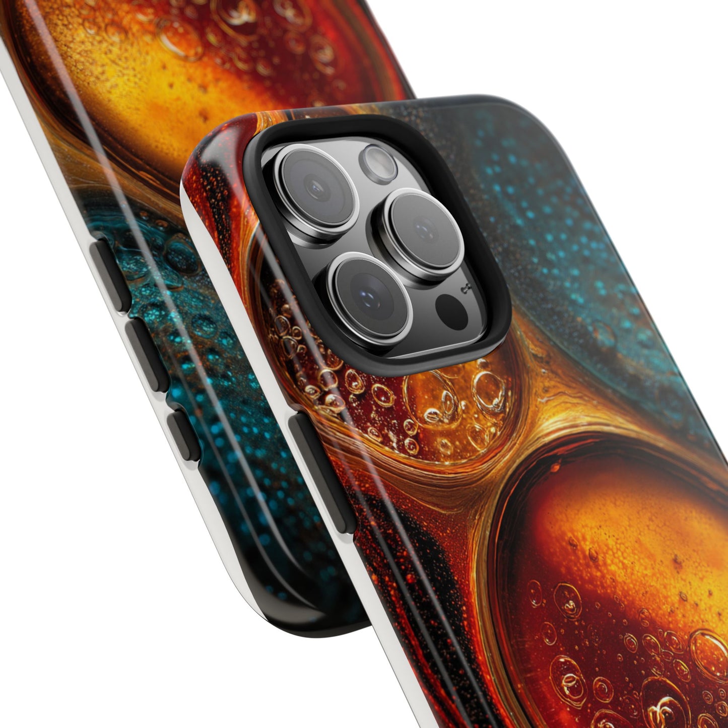 Vibrant Abstract Tough Phone Case – Bubble Design for Ultimate Protection