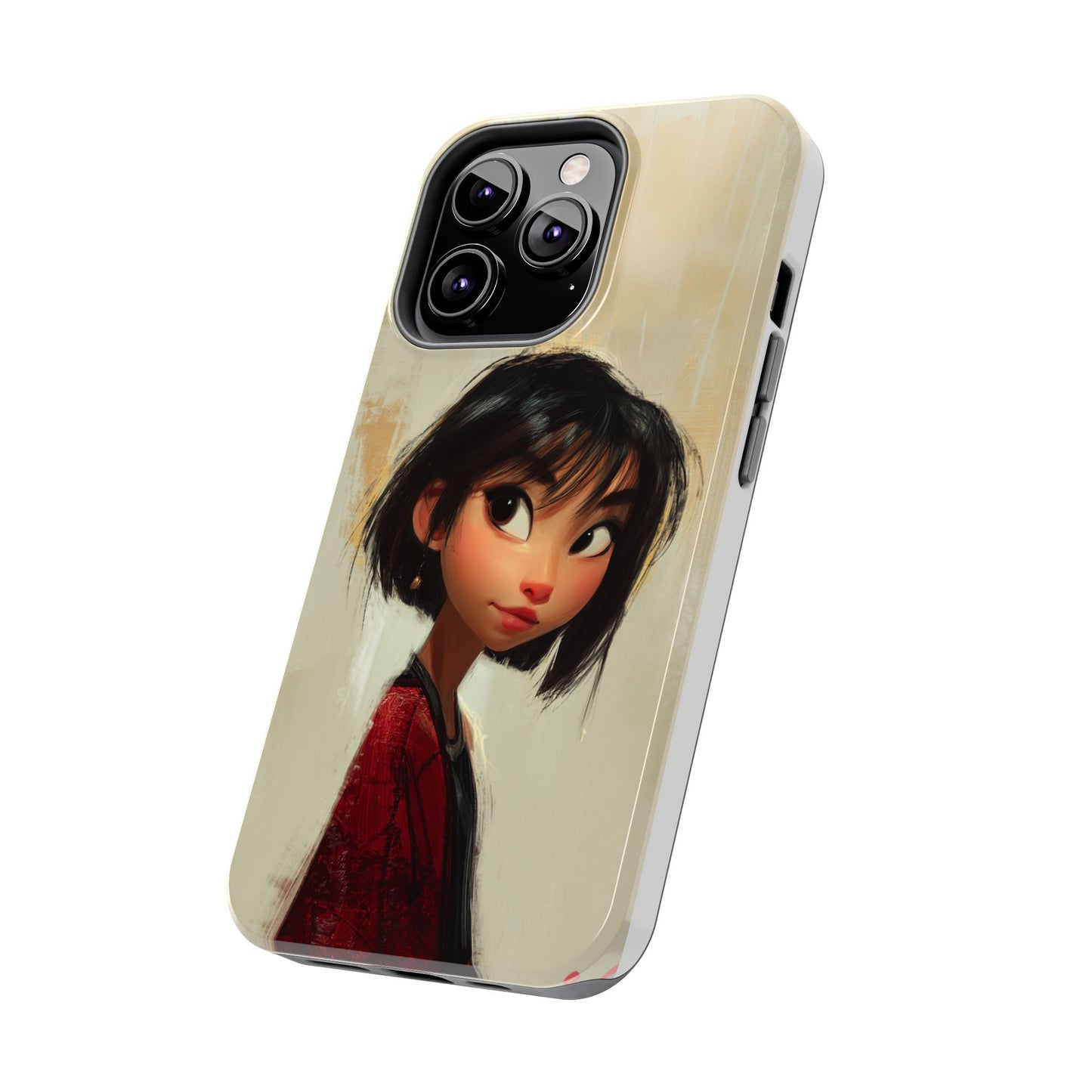 Artistic Tough Phone Case - Cute Character Design for Kids and Teens