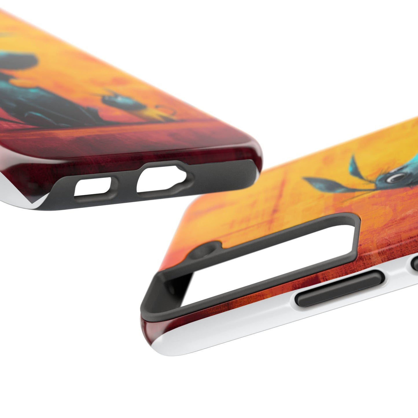 Colorful Dog & Cat Tough Phone Case – Fun Pet Lover Accessory