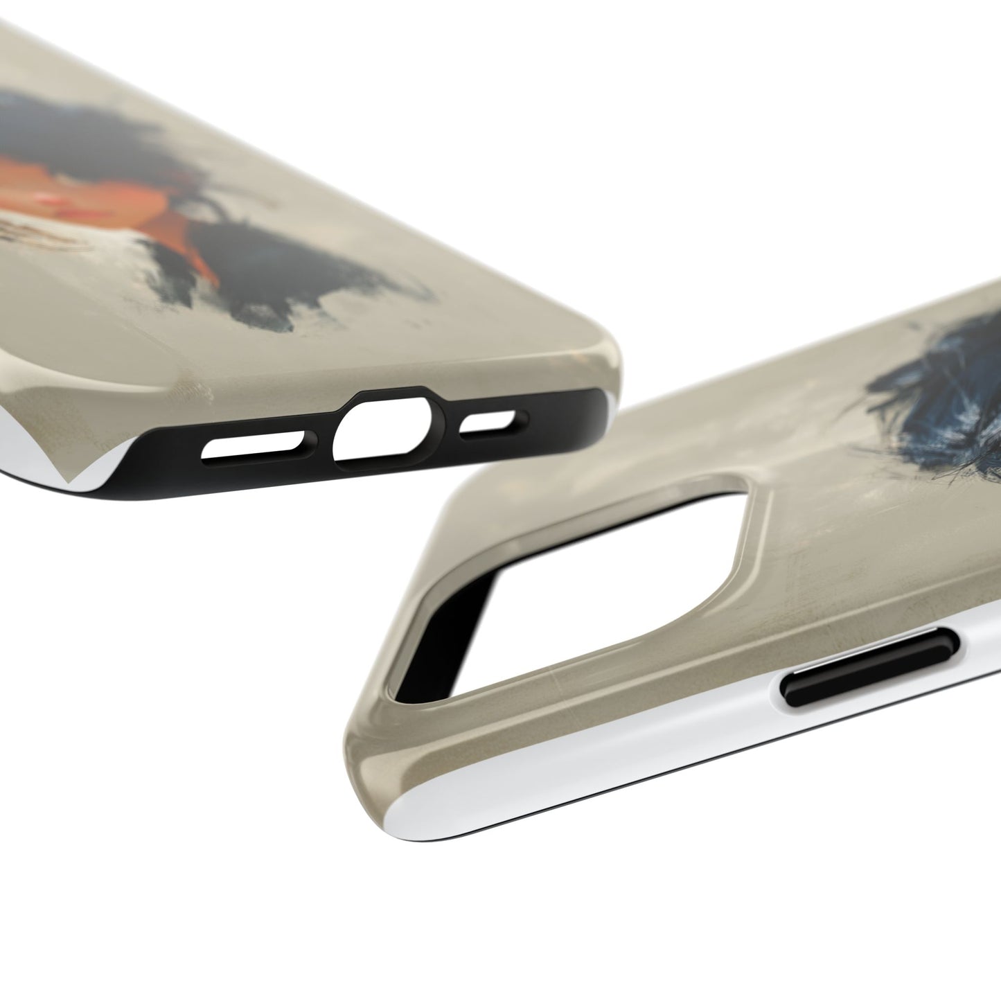 Artistic Tough Phone Case – Unique Portrait Design for Creatives