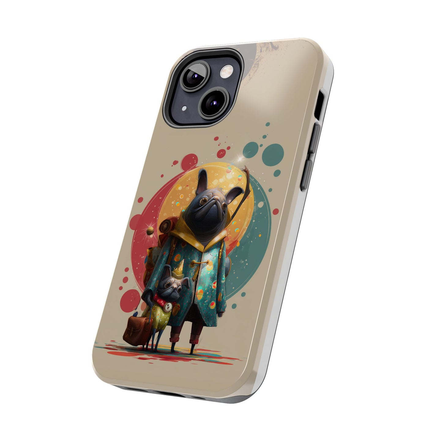 Whimsical Pet-Inspired Tough Phone Case - Perfect for Animal Lovers
