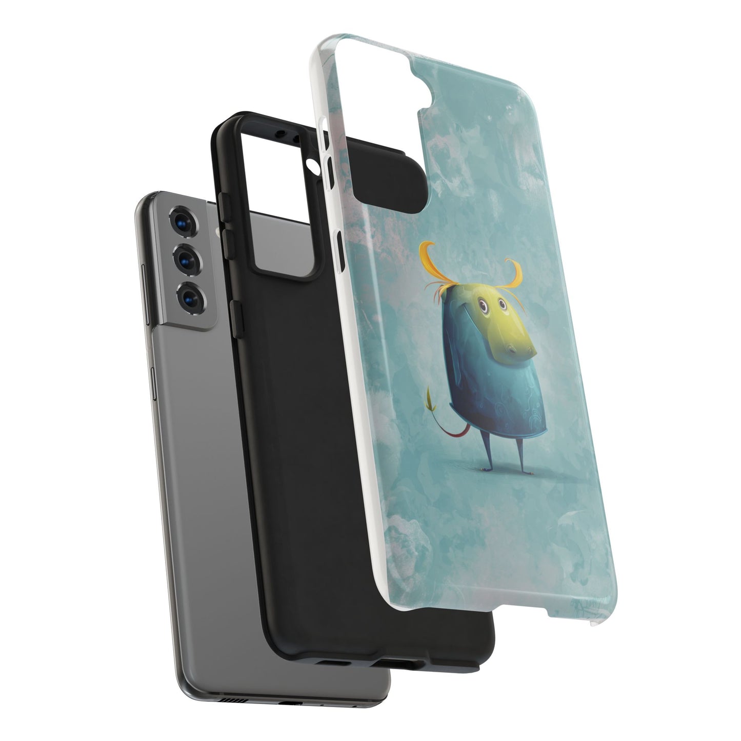 Cute Cartoon Bull Tough Phone Case - Durable & Fun Protection