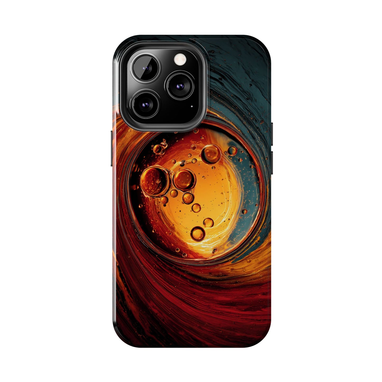 Vibrant Abstract Phone Case with Bubble Design - Tough & Stylish