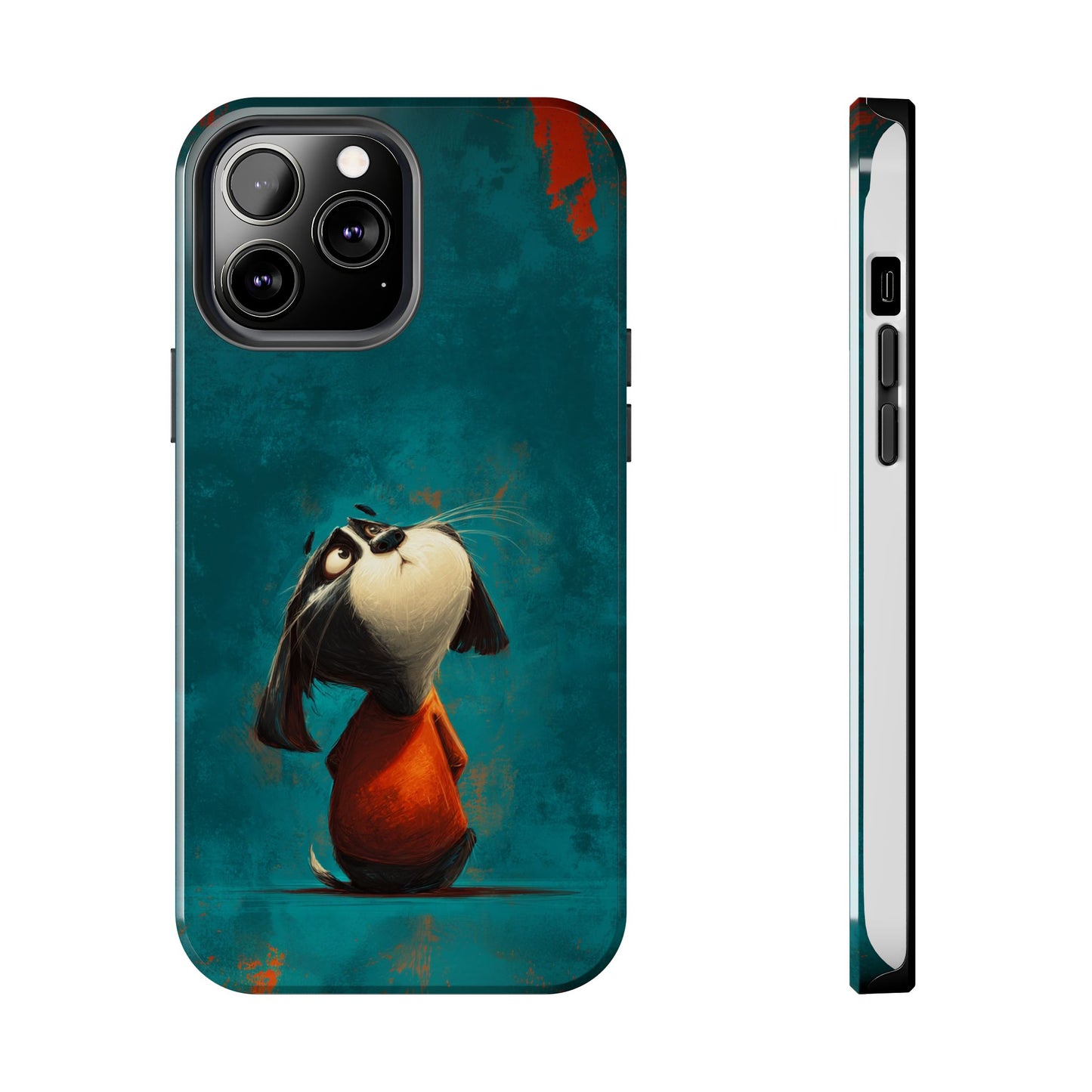 Whimsical Dog Tough Phone Case - Perfect for Pet Lovers!