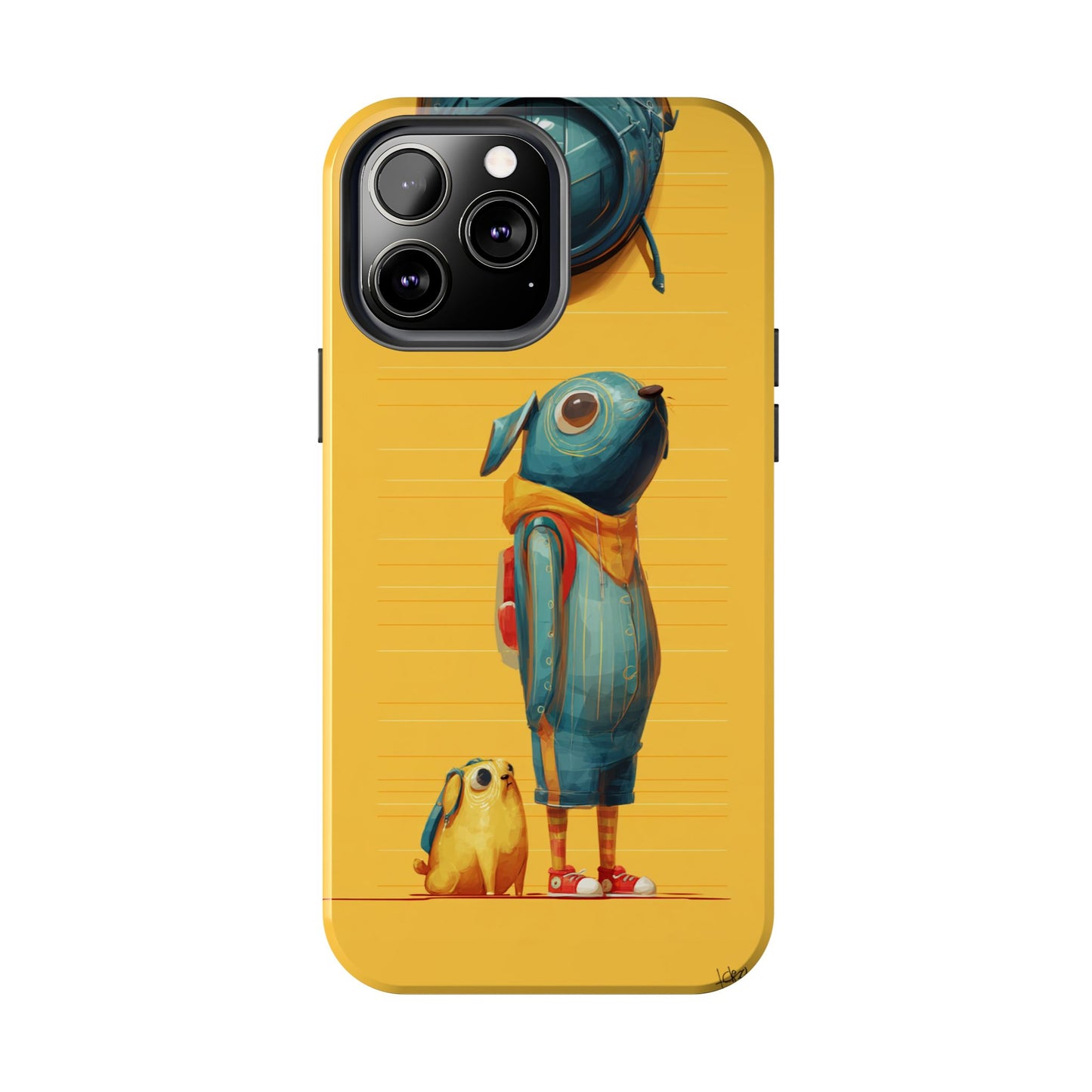 Colorful Animal Art Tough Phone Case - Perfect for Pet Lovers & Kids