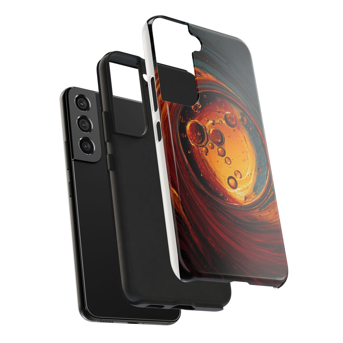 Vibrant Abstract Phone Case with Bubble Design - Tough & Stylish
