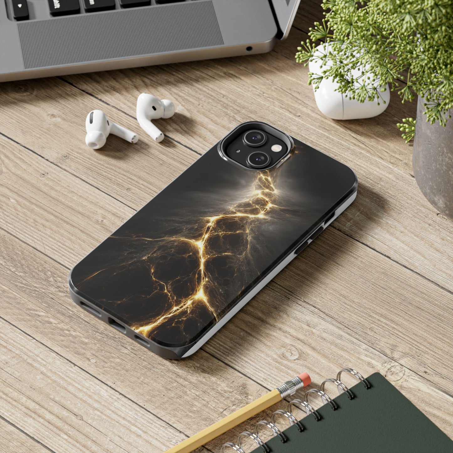 Lightning Bolt Tough Phone Case - Durable & Stylish Protection