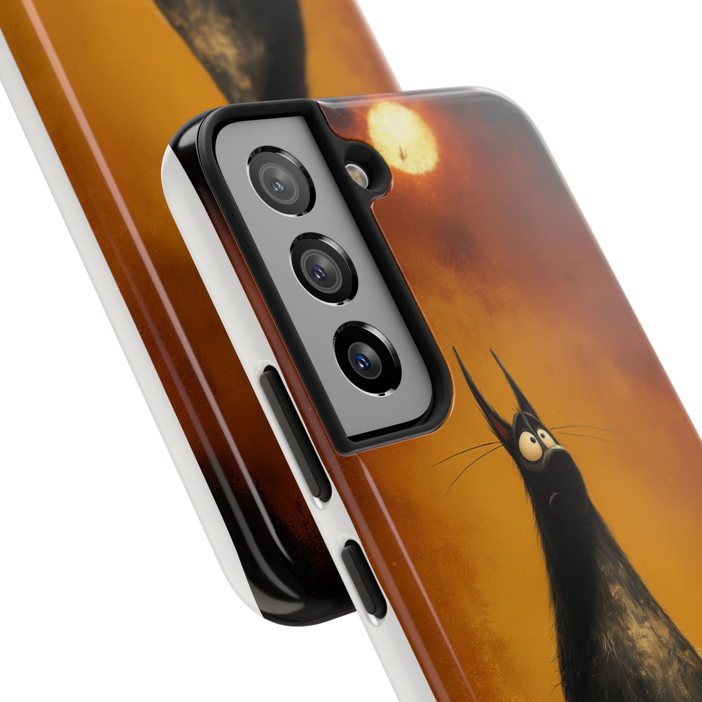 Whimsical Tough Phone Cases - Cat & Dog Design