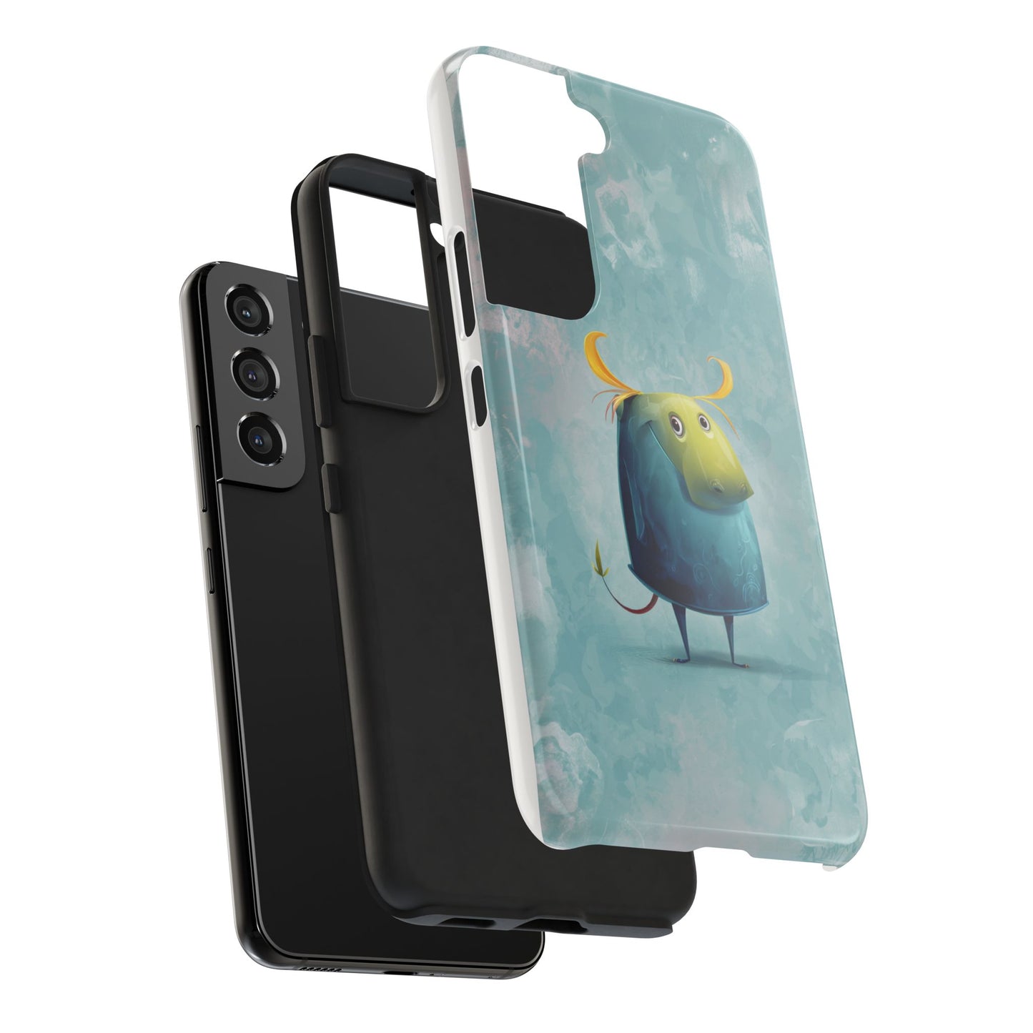 Cute Cartoon Bull Tough Phone Case - Durable & Fun Protection