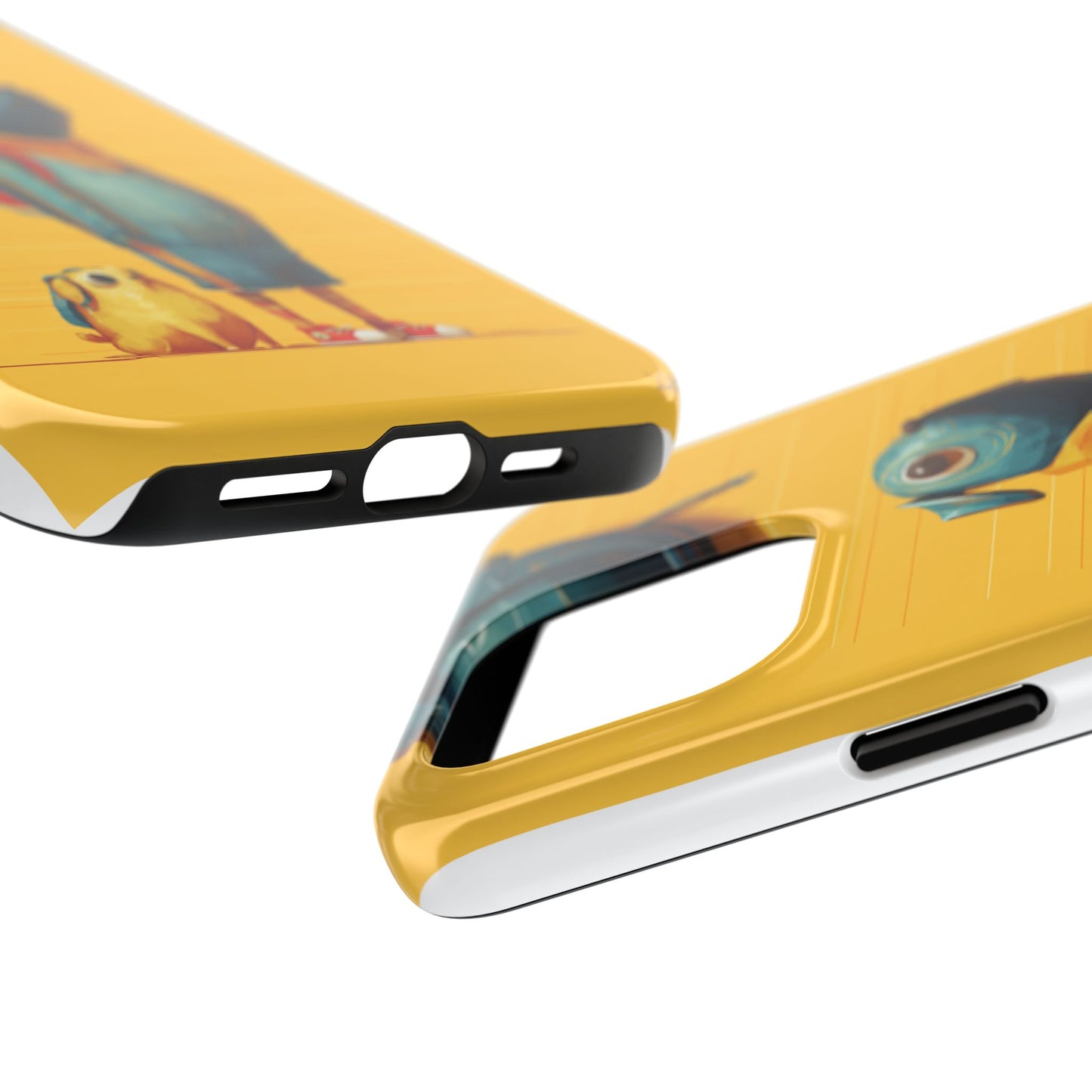Colorful Animal Art Tough Phone Case - Perfect for Pet Lovers & Kids
