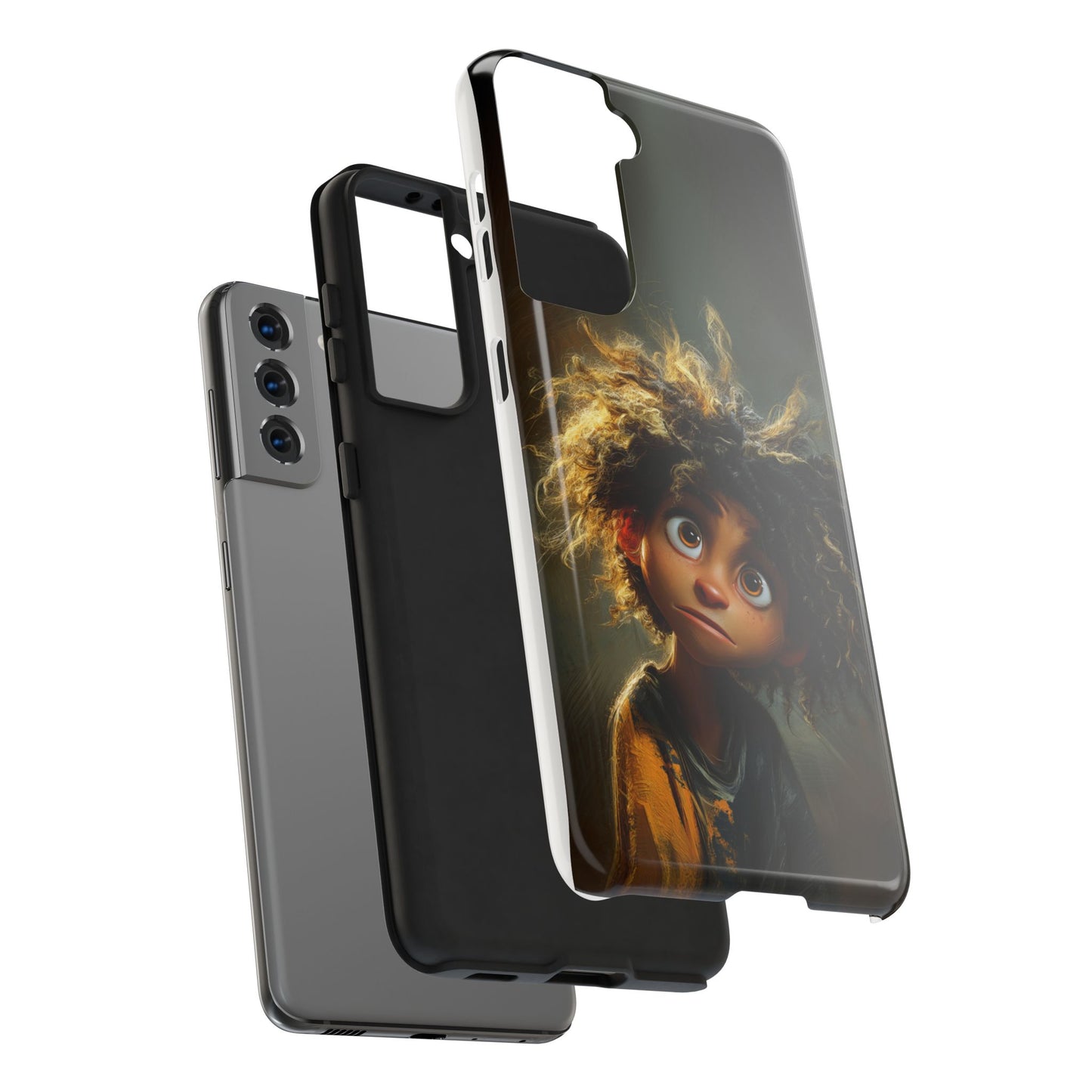 Whimsical Character Tough Phone Case for Kids