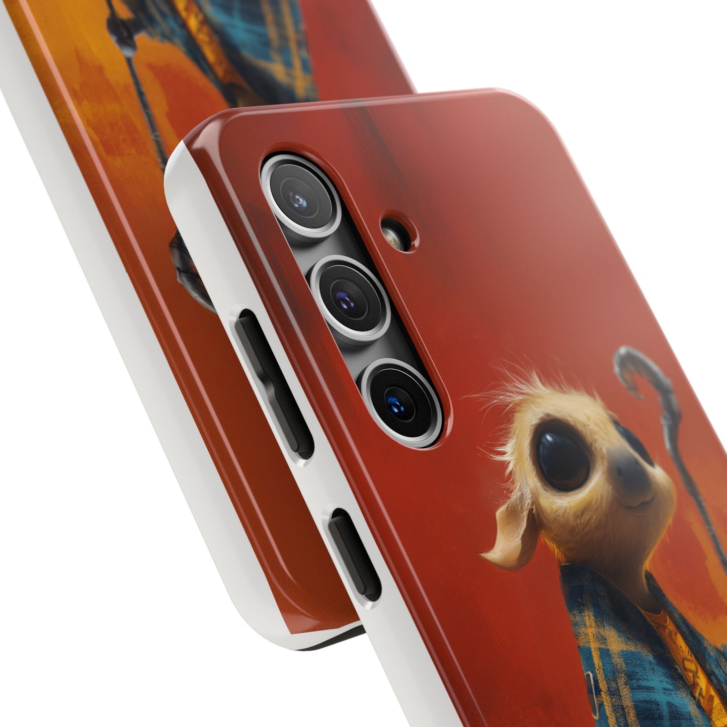 Whimsical Tough Phone Case - Cute Character Design for Kids & Adults