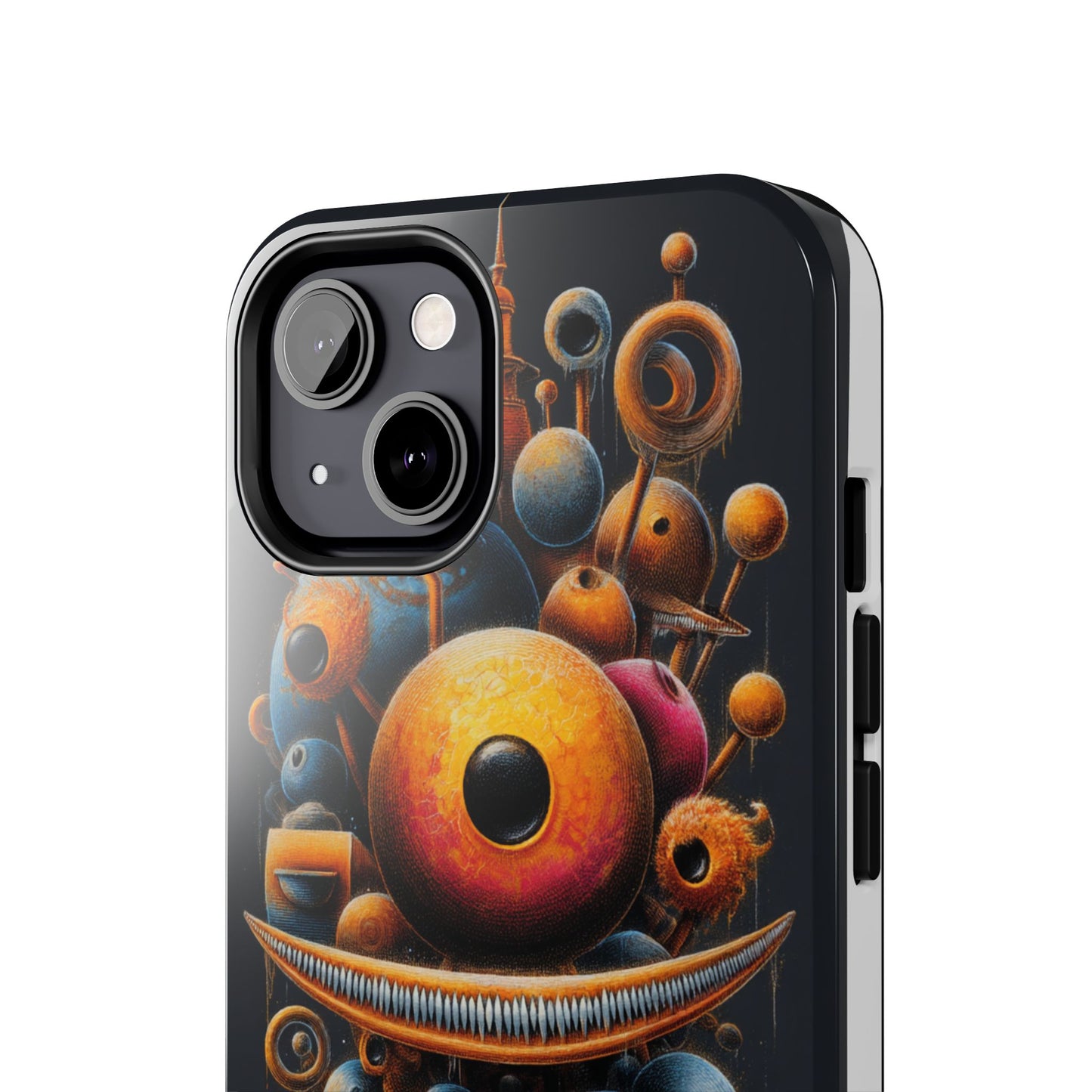 Unique Tough Phone Case with Abstract Art Design