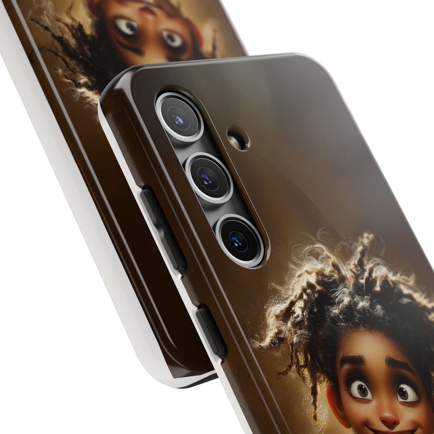 Whimsical Tough Phone Case with Playful Character Design