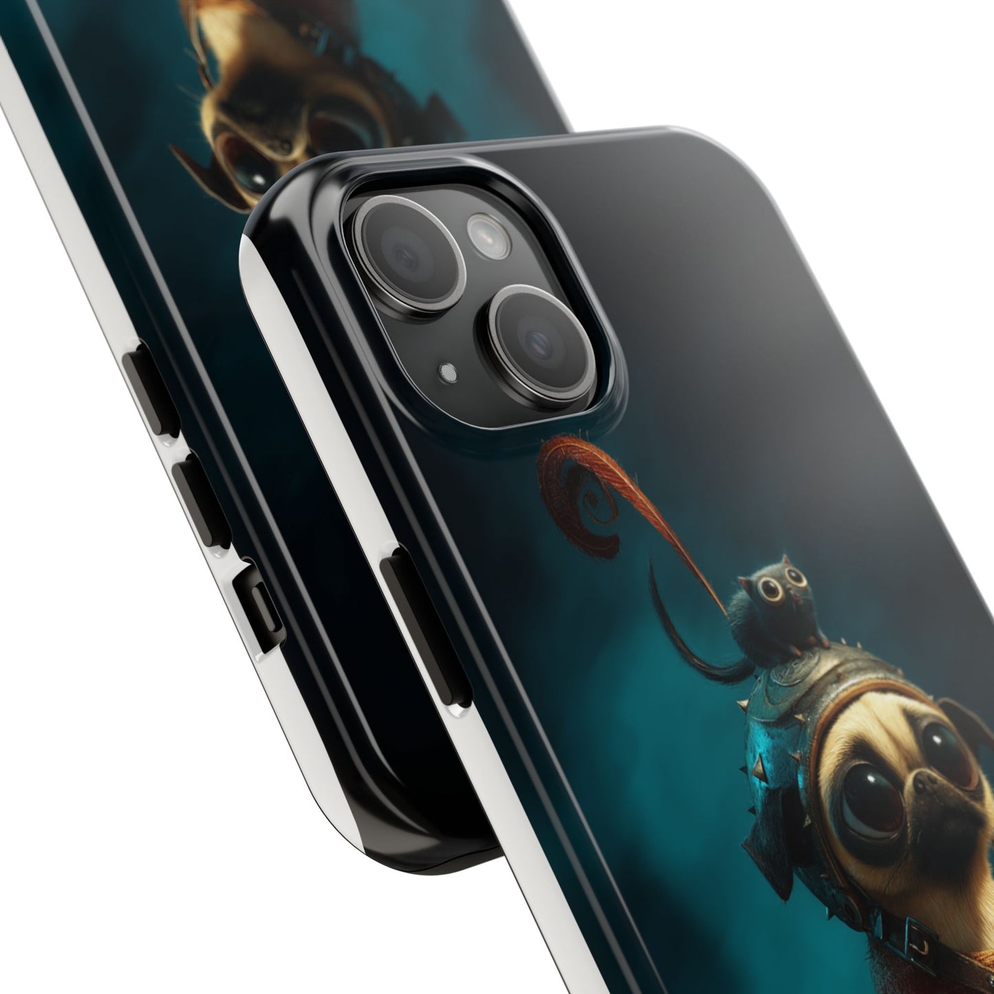 Cute Pug Adventure Tough Phone Case - Durable Protection for Pet Lovers