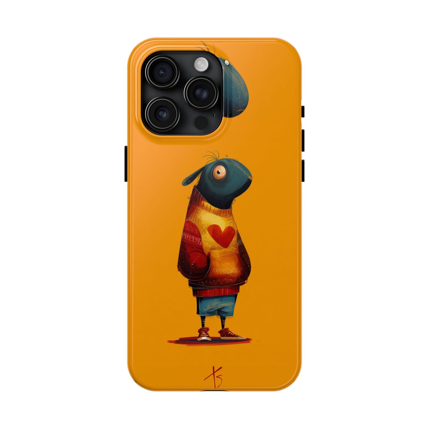 Cute Cartoon Tough Phone Case - Whimsical Sheep Design