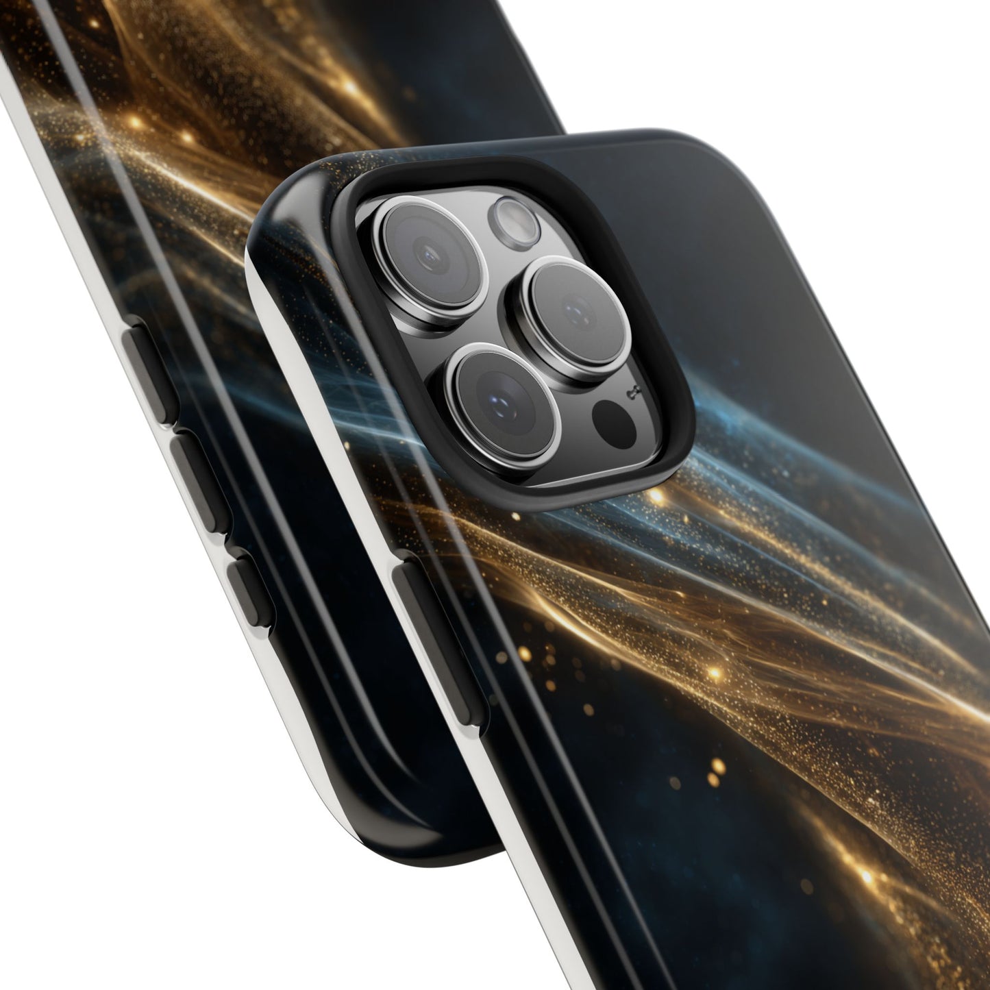 Stunning Gold Swirl Tough Phone Case - Stylish Protection with Elegance