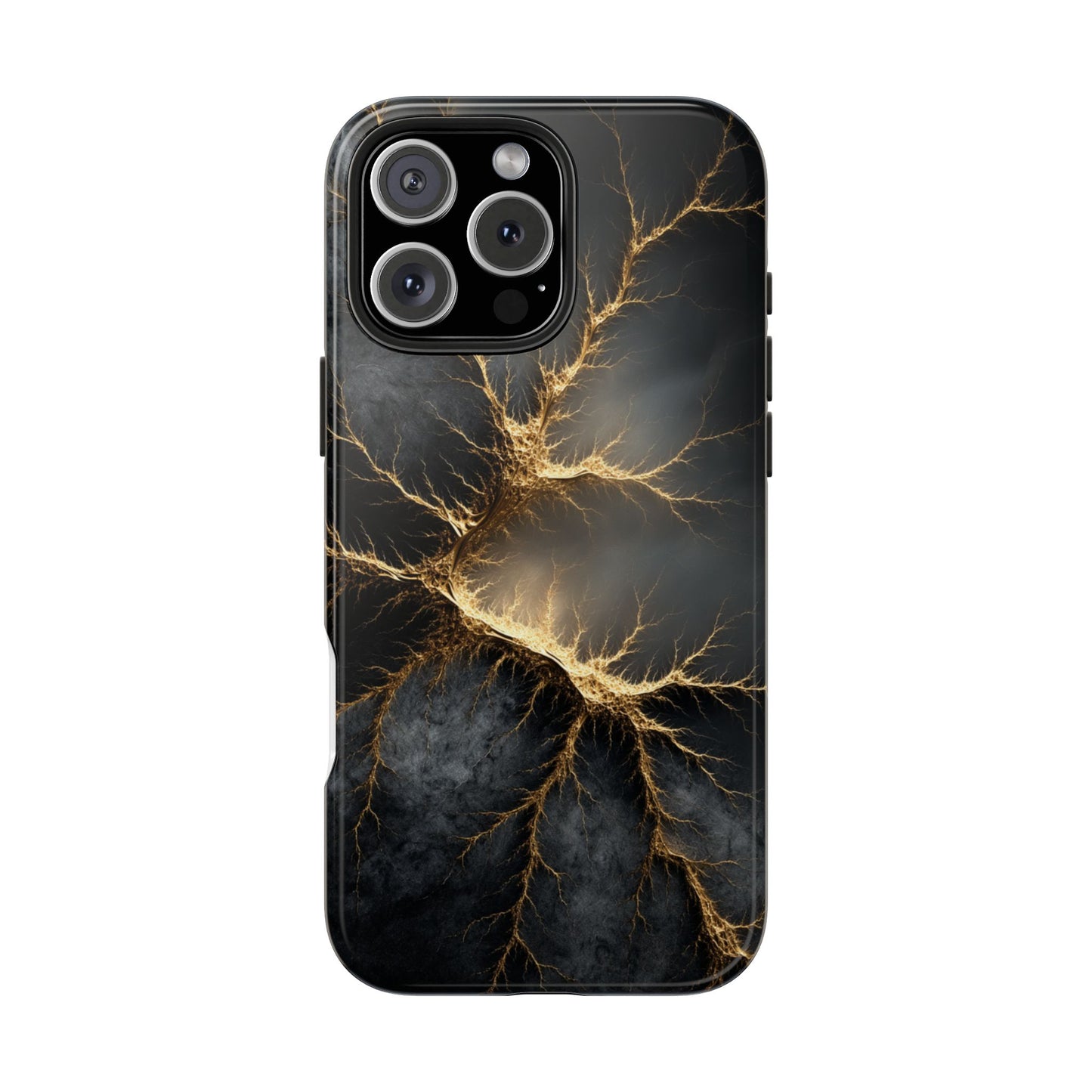 Electric Lightning Tough Phone Case - Durable Protection with Striking Design