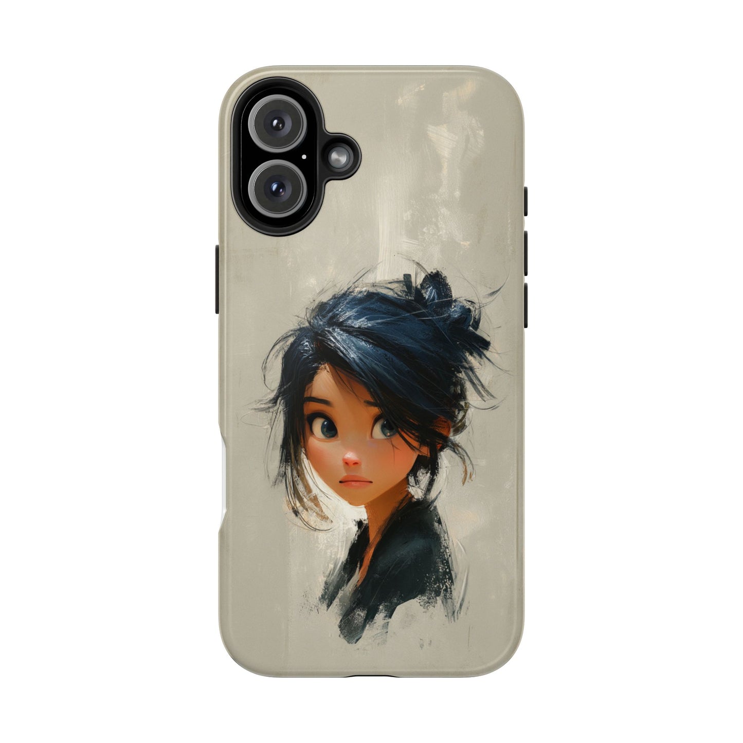 Artistic Tough Phone Case – Unique Portrait Design for Creatives