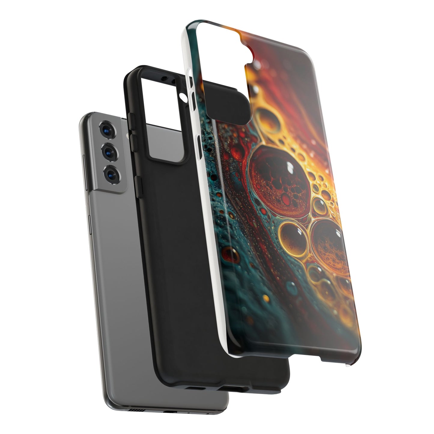 Vibrant Abstract Tough Phone Case - Unique Art for Stylish Protection