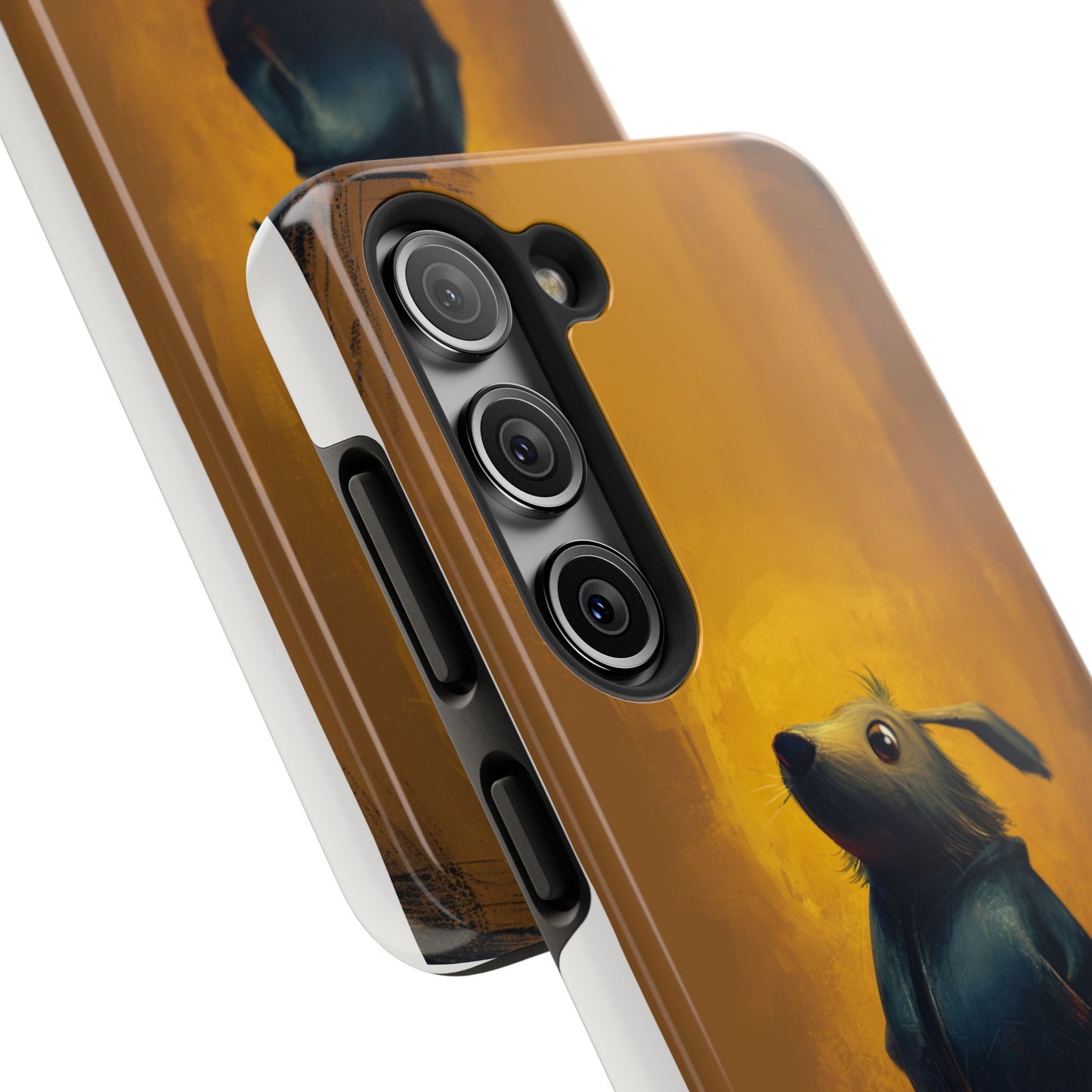 Whimsical Dog Art Tough Phone Case - Durable & Stylish