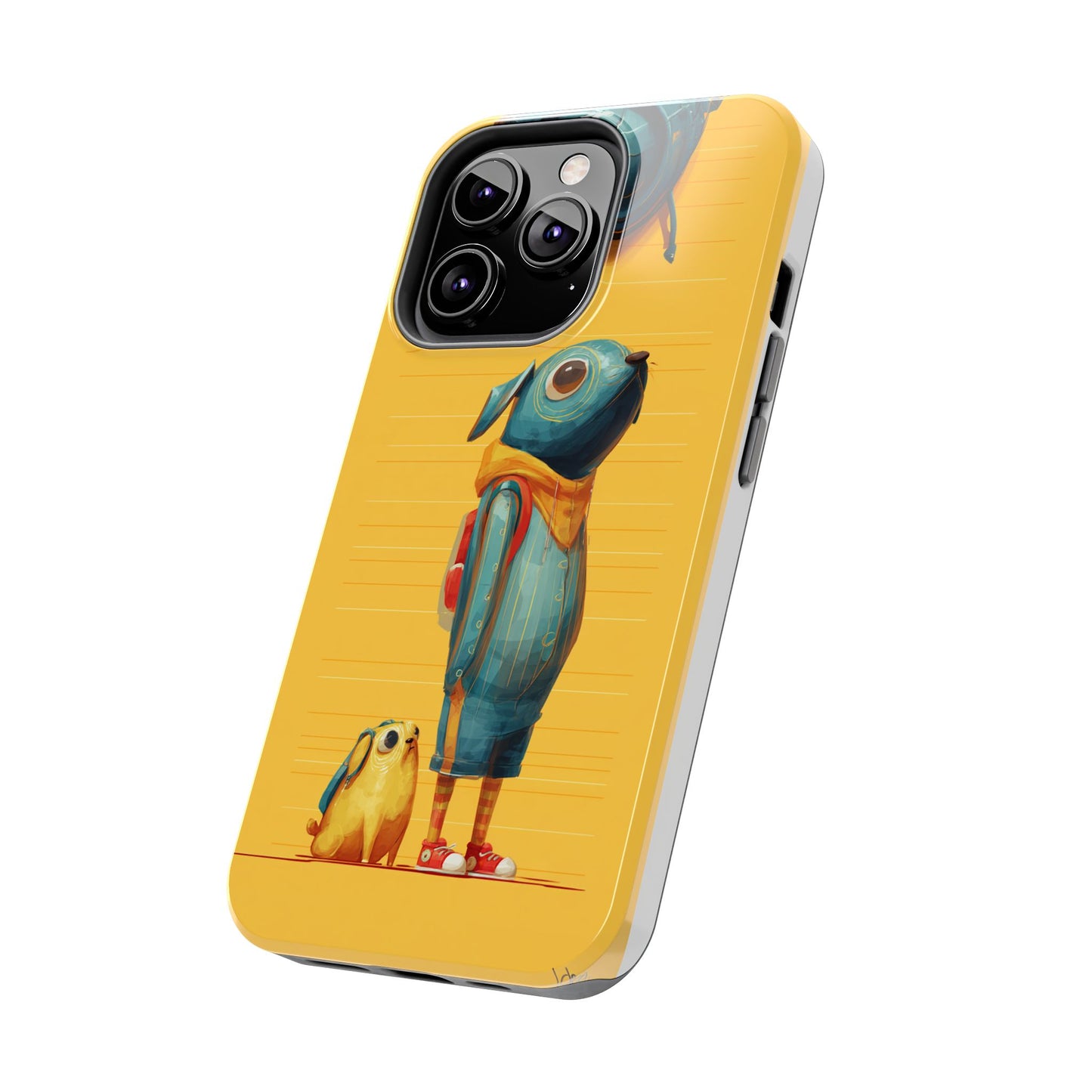 Colorful Animal Art Tough Phone Case - Perfect for Pet Lovers & Kids