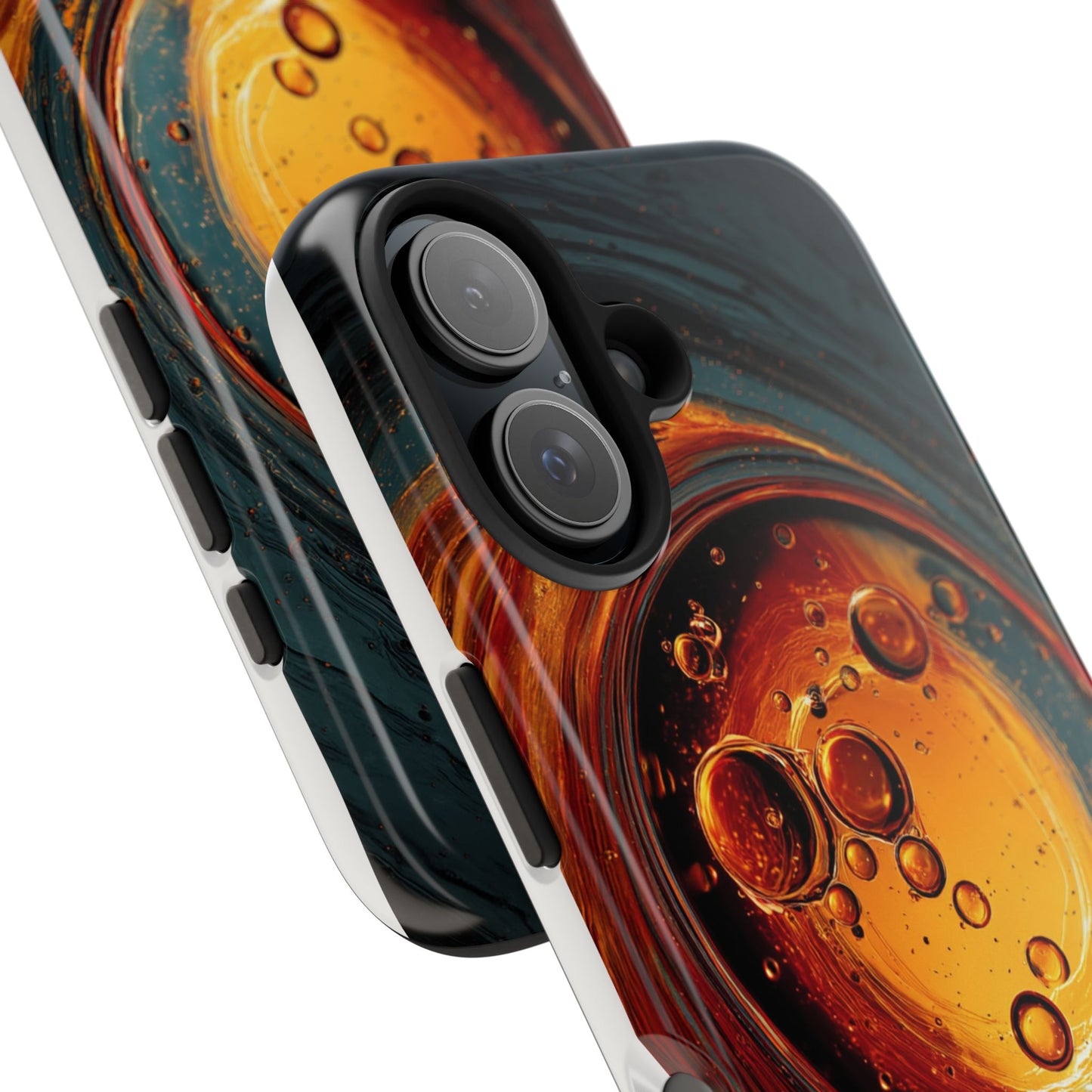 Vibrant Abstract Phone Case with Bubble Design - Tough & Stylish