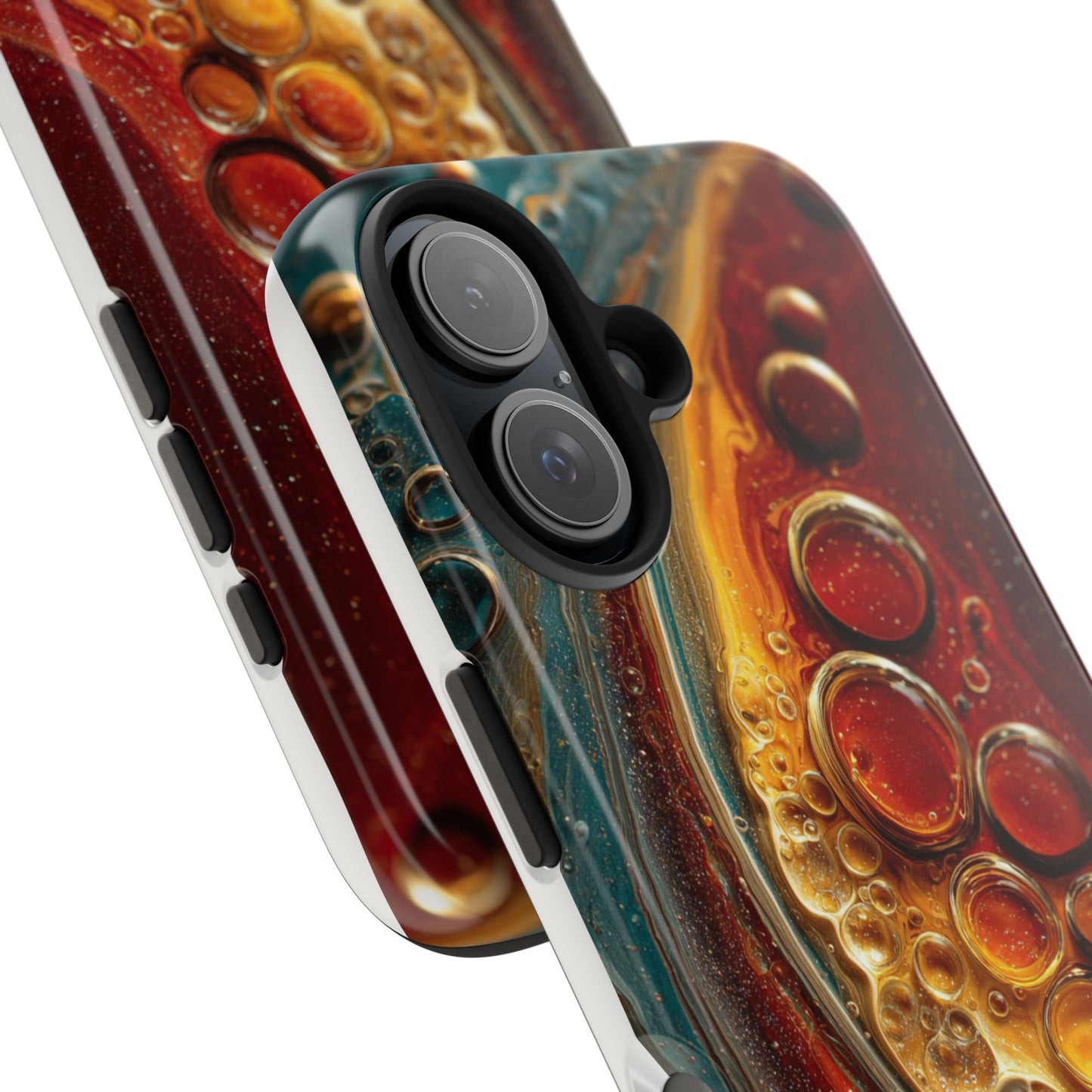 Artistic Tough Phone Case - Abstract Lava Design