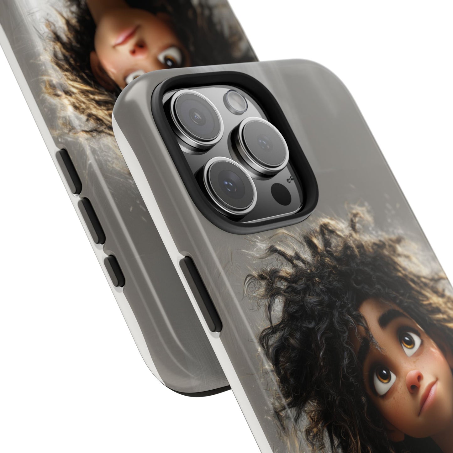 Artistic Tough Phone Case - Unique Character Design for Creative Souls