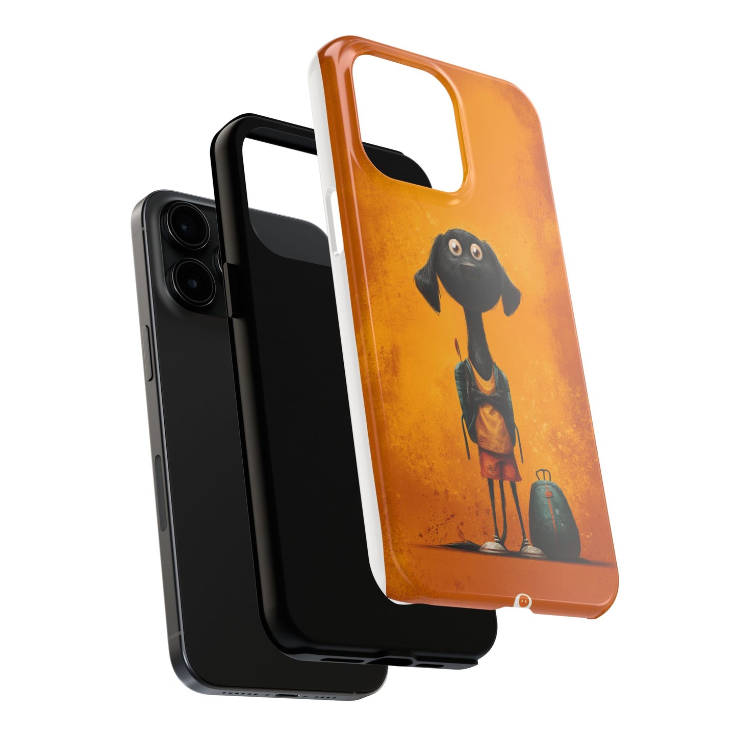 Cute Dog Art Tough Phone Case for Animal Lovers