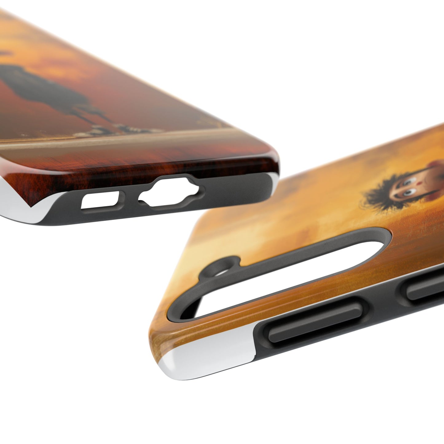 Unique Tough Phone Cases with Artistic Boy Design - Perfect for Kids and Teens