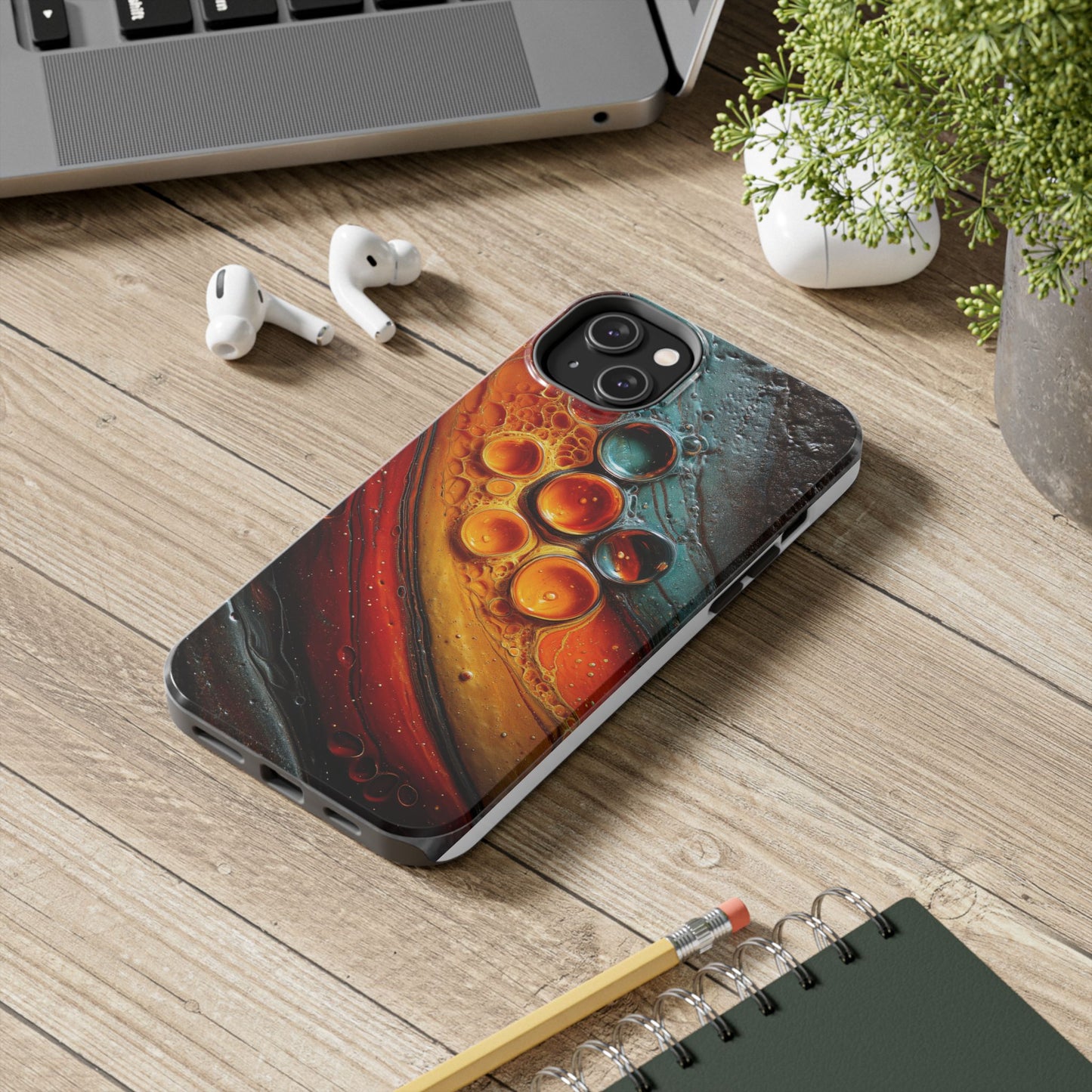 Artistic Tough Phone Case - Unique Abstract Design for Durable Protection