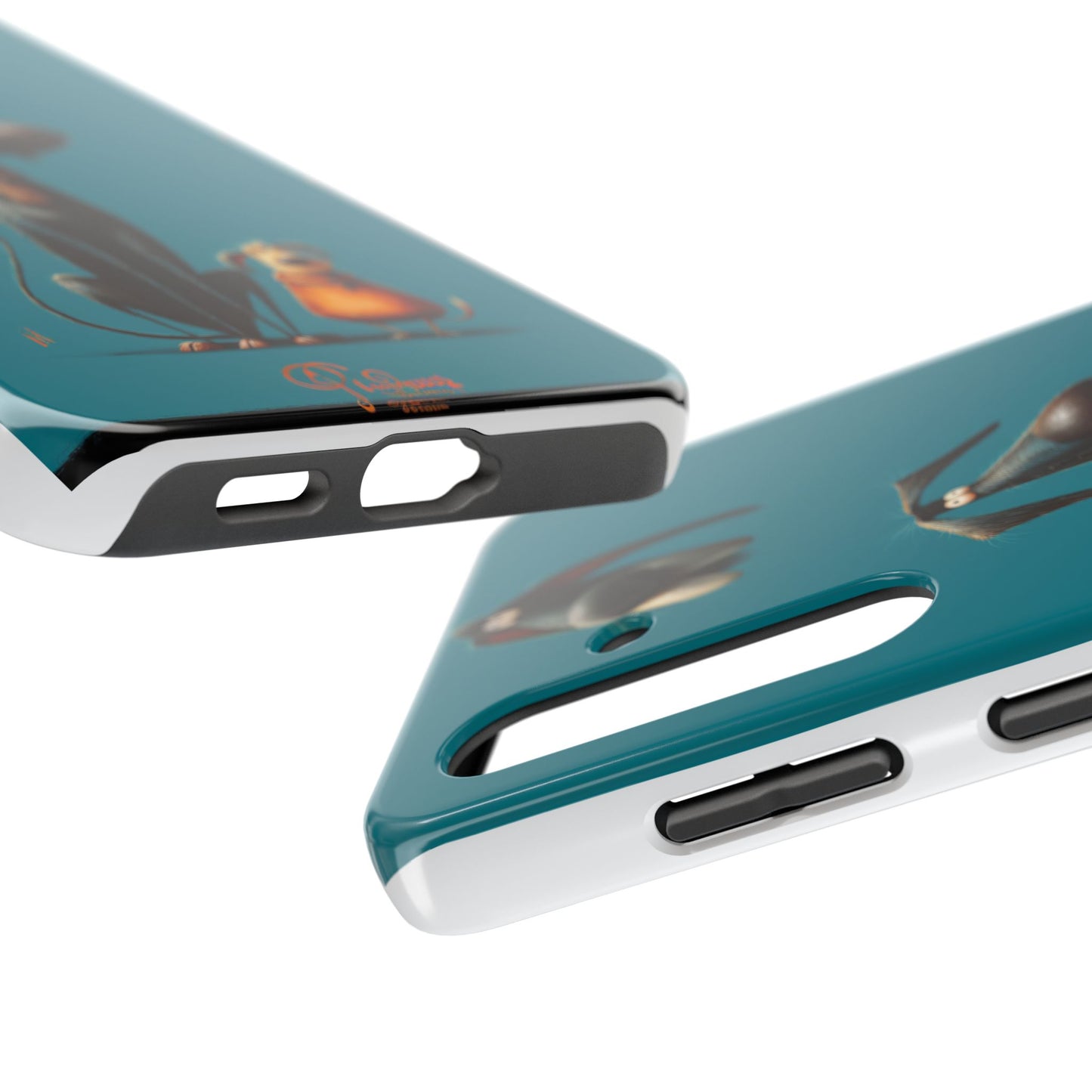 Whimsical Dog Art Tough Phone Case - Durable Protection for Pet Lovers
